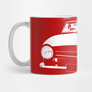 Triumph TR6 1970s classic British sports car monoblock white Mug